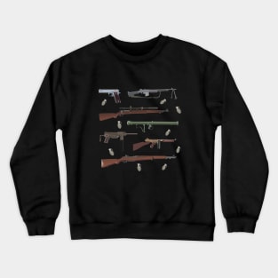 American WW2 Weapons Crewneck Sweatshirt